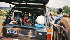 The bikes in the land cruiser